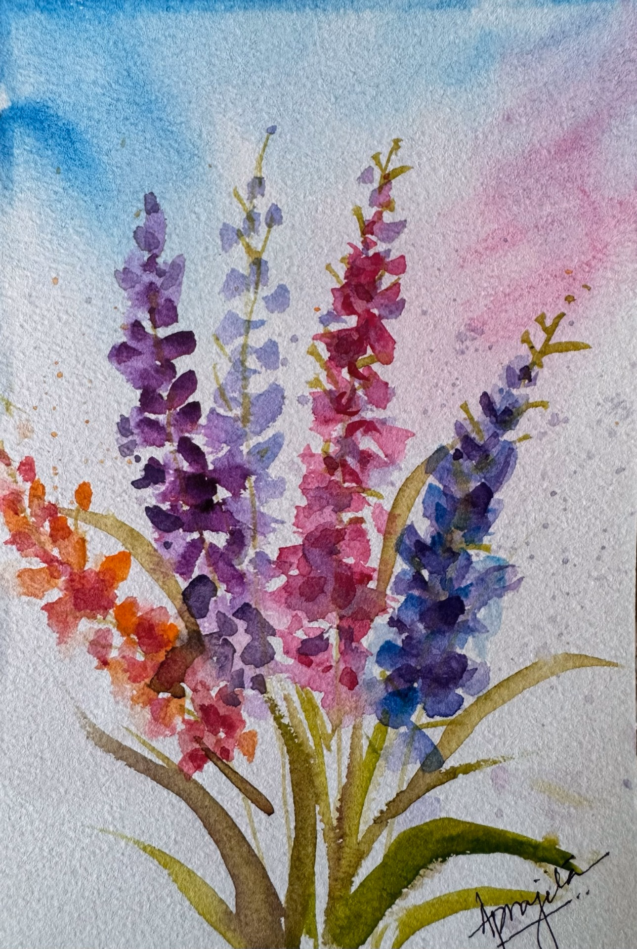 Vibrant Floral Study In Studio