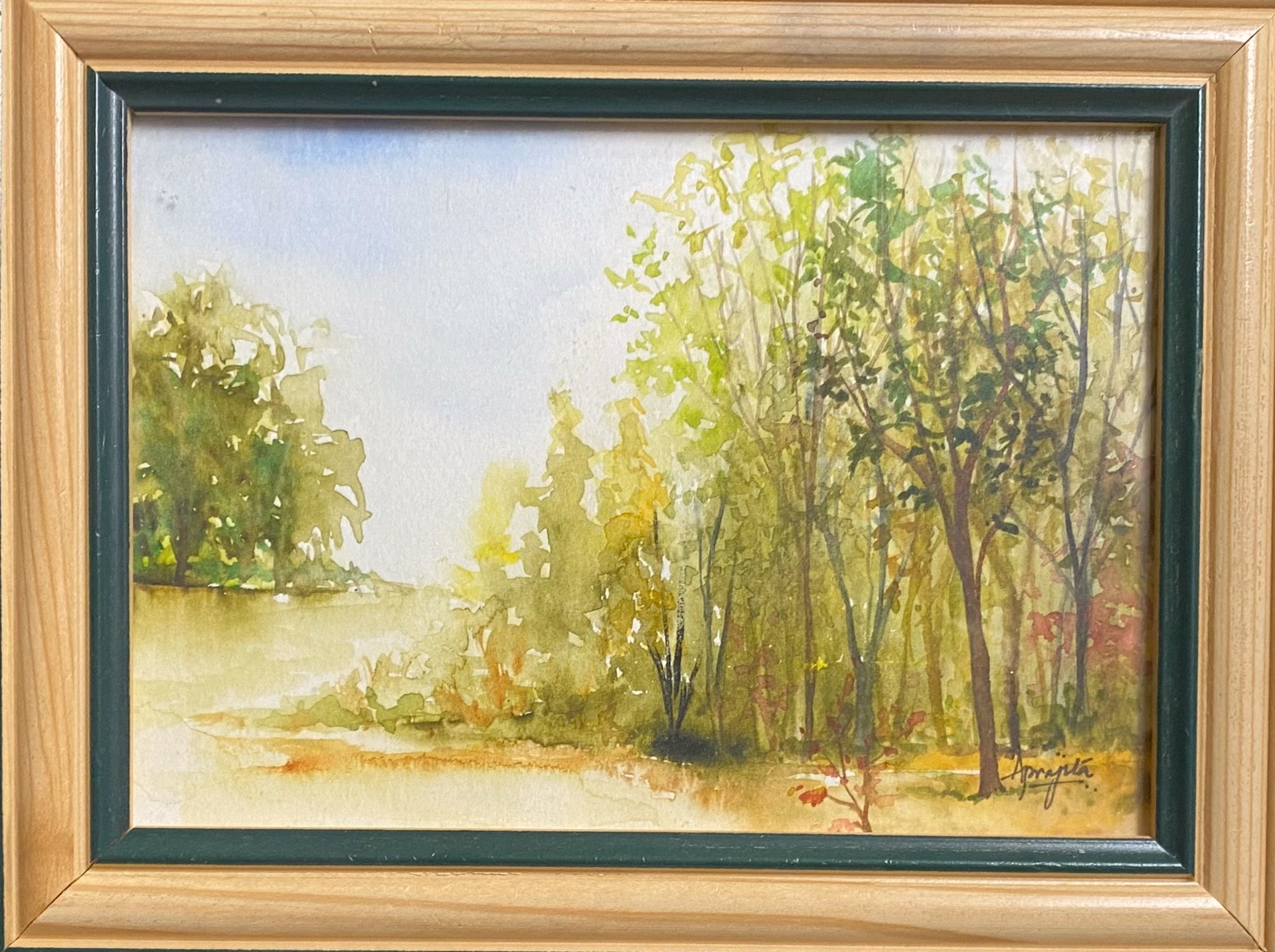 Woodland Path Watercolor